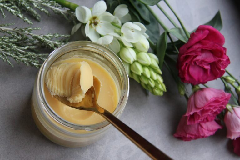 Image with a jar of ghee butter